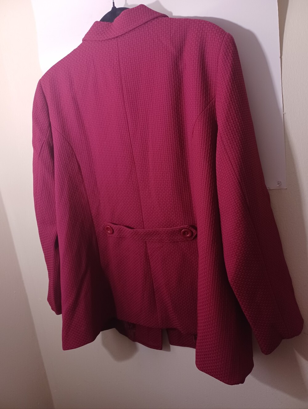 BFA Women's Structured Raspberry Blazer New 3X - Picture 7 of 11